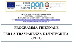 PROGRAM TRIENNALE TRASPARENZA